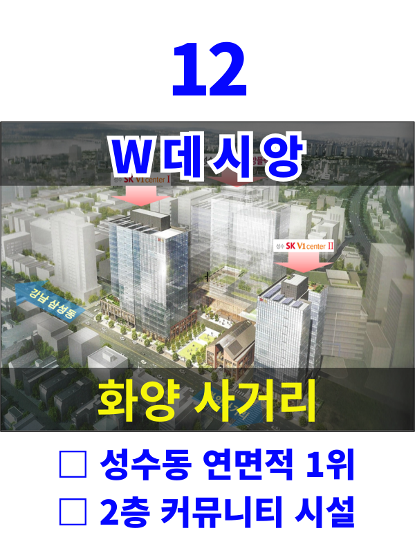 서울 성동구 성수동2가 280-9 12. 성수 W데시앙 (화양사거리) 매물번호 10208 사진 1